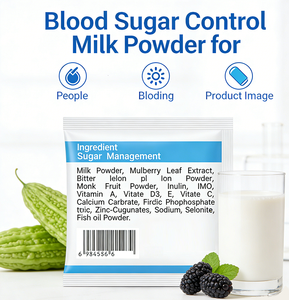 Latte in Polvere OEM per Diabetici con Foglie di Gelso, Melone Amaro, Frutto del Monaco, Inulina Prebiotica per il Supporto della Glicemia, Energia e Immunità - Product Image 4