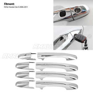 8 Piezas de Cubiertas Cromadas para Manijas Exteriores de Puerta de Coche, Decoración para Honda Civic 8 2006-2011 - Product Image 3
