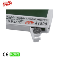Thermomètre numérique d'aquarium d'usine ℃ / ℉   Moniteur de température d'aquarium alimenté par AG13, avec support adhésif 3M interchangeable