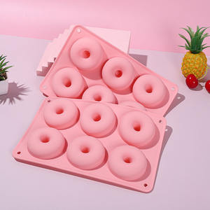 Mayorista Maker 100% Grado Alimenticio Forma Redonda Silicona 6 Cavidad Donut Molde - Product Image 4