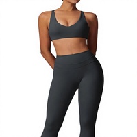 Tenue de yoga athleisure printemps/été pour femme : ensemble une pièce respirant et absorbant l'humidité pour des mouvements fluides