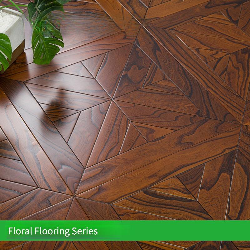 Elm walnut mosaic flooring 7605 450 * 450 * 15; 1㎡