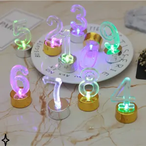 Birthday <strong>Candle</strong> <strong>Color</strong> <strong>Changing</strong> <strong>Candles</strong> Electric Party Led Number <strong>Candle</strong> - Product Image 1
