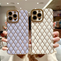Funda de TPU suave de lujo para iPhone, funda trasera de teléfono móvil a prueba de golpes, galvanoplastia, para iPhone 13, 12 Pro, Max, 11, XR, X, 7, 8