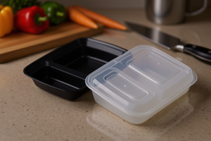 Contenitore Rettangolare in PP Serie Jf da 58oz con Coperchio, Design Minimalista per Alimenti, da Viaggio, Stampato a Iniezione, per Cucina e Asporto - Product Image 2