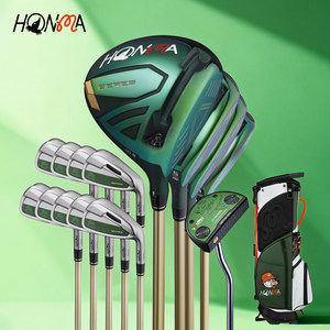 Ensemble de clubs de golf pour hommes <span class=keywords><strong>HONMA</strong></span> X MALBON Co-brandé MALBON PERFORMANCE, comprenant un putter, 4 clubs de bois et 9 clubs de fer - Product Image 5