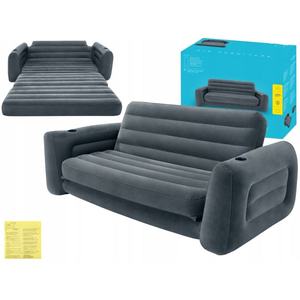 Sofá Inflable Combinado para Tres Personas, Sillón Plegable con Reposapiés, Cama Plegable Moderna para Descanso en Interiores - Product Image 4