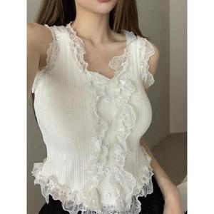 Débardeur <span class=keywords><strong>push</strong></span>-<span class=keywords><strong>up</strong></span> confortable en dentelle pour femme, style camisole tendance - Product Image 1