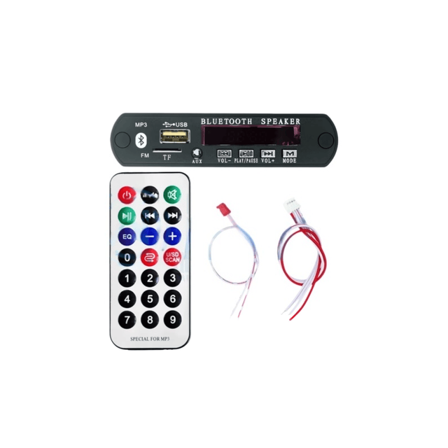AI-KSEN 12V Lossless Decoding Board WAV+WMA+MP3 Decoding Board Lossless Super APE Small Memory Card TF MP3