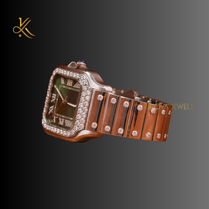 Montre en diamant Moissanite sophistiquée pour femmes avec des matériaux de qualité supérieure et une beauté intemporelle avec un attrait et une brillance de luxe - Product Image 2