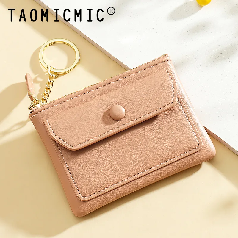 TAOMICMIC new fashion design lady wallet PU leather women short wallet girl daily use purse