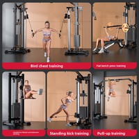 Machine à Crossover par Câbles avec Poulies Hautes et Basses, Équipement de Gymnastique pour Entraînement Fonctionnel à Domicile, Exercice Complet du Corps, Cable Fly