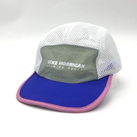 YKH nouvelle mode impression personnalisée Logo classique course à pied sport 5 panneau chapeau nylon maille casquette de Camp