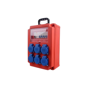 กล่องจ่ายไฟ6ขาแบบพกพากันน้ำ6x10A เต้ารับ5ขา63A กล่องกระจายพลาสติก1P + N 220V กล่องกระจาย IP65 - Product Image 3