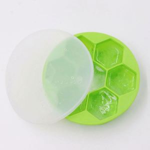 New Product Ideas Portable 7 Cavities Hexagon <b>Ice</b> <b>Maker</b> Eco-Friendly Silicone <b>Ice</b> Cube Freezer for Kitchen <b>Ice</b> Cream Tool - Product Image 4