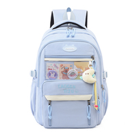 Mochila de Poliéster Ligera, Resistente al Agua, con Almacenamiento Inteligente, Diseño Simple y Moderno para Estudiantes, Viajes al Campus y Ocio