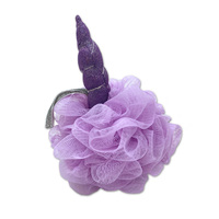 Éponge de bain à motif de licorne, 1 pièce, nouveau Design, vente en gros, douche corporelle, Loofah, gommage arrière exfoliant pour filles et enfants
