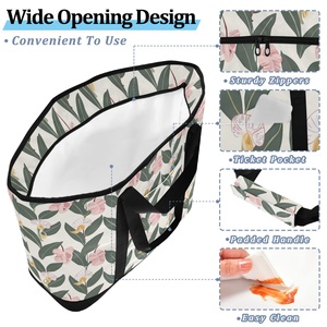 Bolsa Térmica Portátil de Gran Capacidad para Exteriores, Bolsa de Almuerzo con Cierre, Diseño Aloha Hawaii, Bolso de Mano - Product Image 5