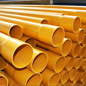 Tuyau en mousse PVC orange DrainPro 160 mm, longueur 6 m, épaisseur 3 mm, raccordement par solvant, marque Goldfinch, pour drainage à haut débit - Product Image 1