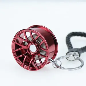 Брелок для автомобиля в форме колеса милый брелок для автомобиля аксессуары для шин модифицированный брелок для тормозного диска украшение для зеркала заднего вида