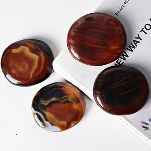 หินอาเกตทรงแบนคุณภาพสูงสำหรับตกแต่งบ้านและของขวัญ ขายส่ง - Product Image 2