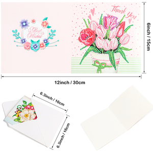 <strong>Happy</strong> <strong>Birthday</strong> Greeting <strong>Card</strong> Diy Diamond Painting Thank You Greeting <strong>Card</strong> Design for Family and Friends