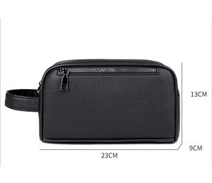 Pochette <span class=keywords><strong>da</strong></span> <span class=keywords><strong>Uomo</strong></span> d'Affari Personalizzata di Fascia Alta in Stile Vintage Giapponese, Borsa <span class=keywords><strong>a</strong></span> <span class=keywords><strong>Mano</strong></span> di Grande Capacità in Morbida Pelle PU - Product Image 2