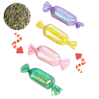 Jouet en peluche chat en peluche drôle forme de bonbon papier froissé cataire à l'intérieur de l'exercice de mastication jouets pour chat