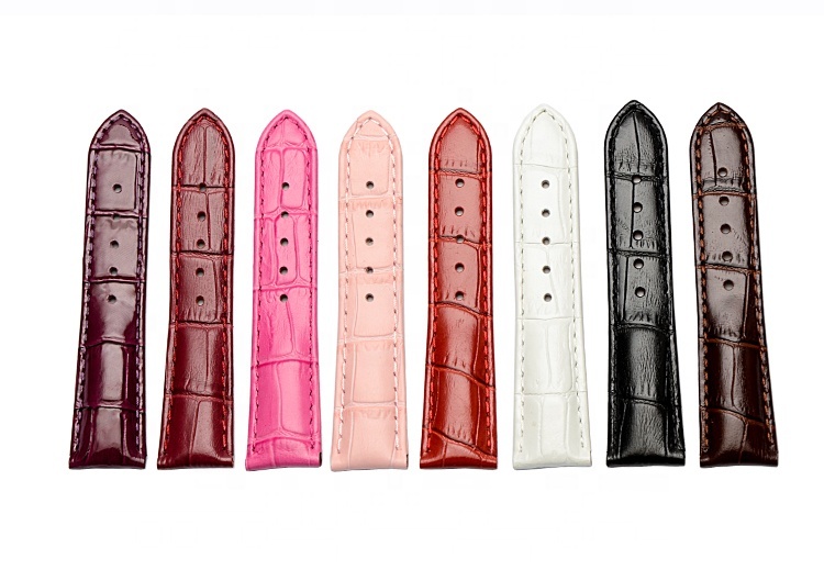 Alligator Modèle Étanche Veau Italien En Cuir Véritable Bracelet de Montre 19mm 20mm 21mm