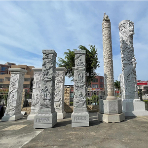 Decorazione del giardino esterno cinese scultura in pietra grande rilievo statua ornamentale pilastro diciotto arhat <span class=keywords><strong>colonna</strong></span> Design - Product Image 3
