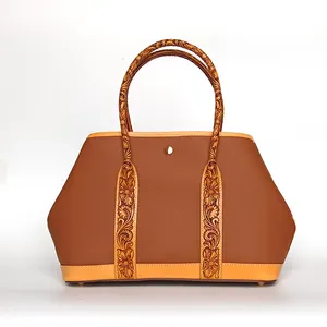 Wholesale French Brand Heart Purse Handbags Luxury 2023 Top Grain Leather Simple Handbags For Women