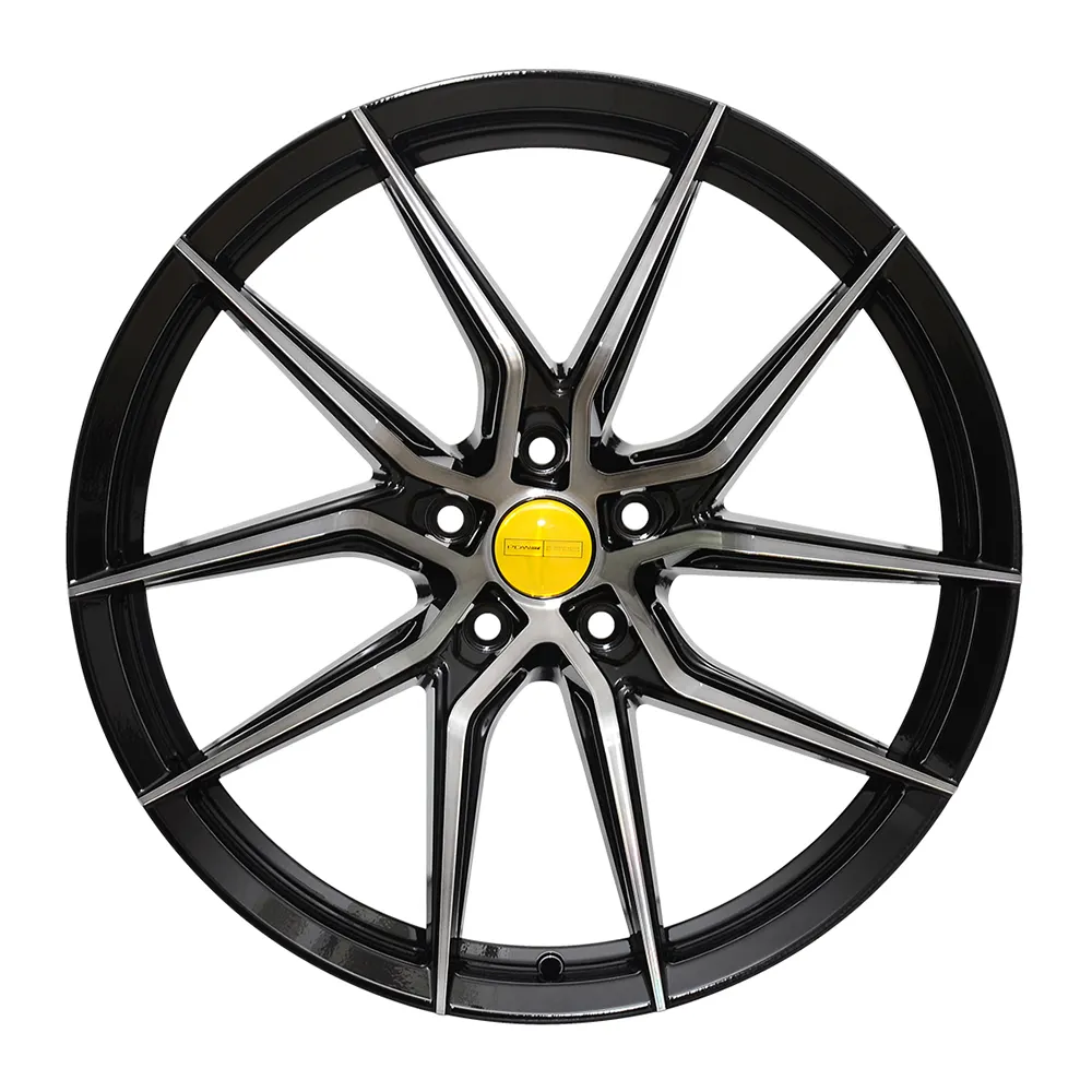 PDW Black Casting Car Rim 14 15 16 17 18 19 20 22 Inch 4 5 Holes Alloy Wheels For Passenger Car Black red blue lip