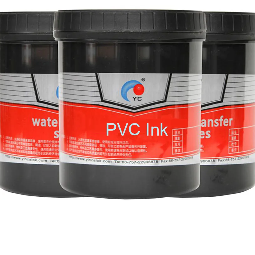 Guangdong Solvent Base PVC Ink Screen Printing inks for Plastic cup fan adaptability and thick layer