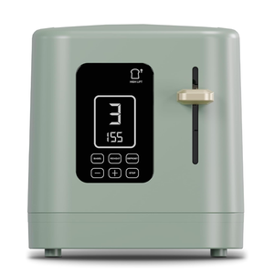 <span class=keywords><strong>Grille</strong></span>-<span class=keywords><strong>pain</strong></span> multifonction <span class=keywords><strong>vert</strong></span> menthe 2 tranches - 8 niveaux de brunissement, fentes larges, pour 1 à 2 personnes, petit-<span class=keywords><strong>d</strong></span>éjeuner à la maison, <span class=keywords><strong>pain</strong></span> grillé - Product Image 2