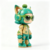 Figurine articulée personnalisée OEM en forme de chat cactus avec emballage sur mesure – Service de personnalisation direct usine en Chine