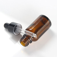 Flacon Compte-Gouttes Vide en Verre Ambré pour Huile Essentielle, 5ml 10ml 15ml 30ml 50ml 100ml