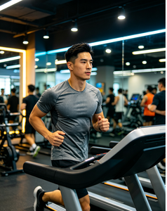 T-shirt de course en maille respirante anti-humidité, haut d'entraînement léger, tee-shirt de gym à séchage rapide 180 g/m², vêtement de sport respirant, logo personnalisé - Product Image 2