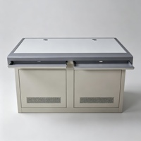 Console de surveillance, poste de travail incurvé sur mesure 1200*900*750mm pour centres de commandement, section unique