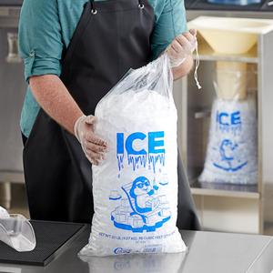 Dùng một lần tái sử dụng tùy chỉnh in rõ ràng Nhựa dây rút nặng 3LB 5lb 8lb 10LB 20lb 25lb LDPE Ice Cube túi cho Ice - Product Image 2