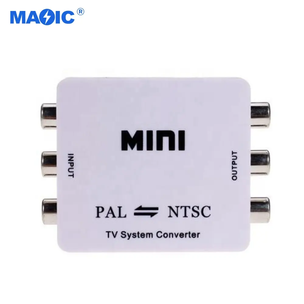 Mini boyutu NTSC PAL TV dönüştürücü N P NTSC televizyon sistemi değişimi PAL NTSC adaptörü