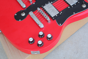 Guitarra Eléctrica Flyoung <span class=keywords><strong>de</strong></span> Doble Mástil (6 + <span class=keywords><strong>12</strong></span> <span class=keywords><strong>Cuerdas</strong></span>) Roja a Precio Económico - Product Image 3