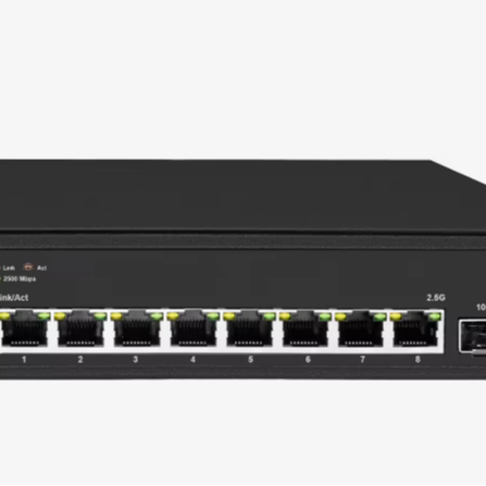 Cirinet OEM/ODM SR-S25G2109FP-U13 6*2.5GE(PoE)+1*10G SFP 802.3af/at Easy Smart Managed Switch 60 Gbps Capacity QoS SNMP VLAN