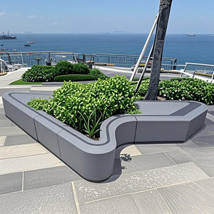 Y691 Modern Fiberglass Contemporary Flowerpot Seating Big Chair Tree Planter Chair Public Furniture Outdoor Leisure Hotel School - Product Image 6