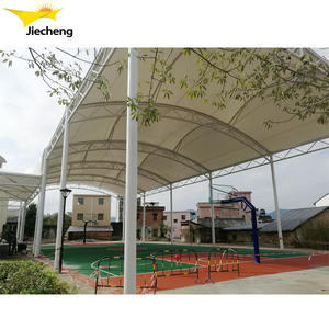 Structure de toiture de stade architecturale en membrane pour couvrir les terrains de basketball et de tennis - Product Image 6