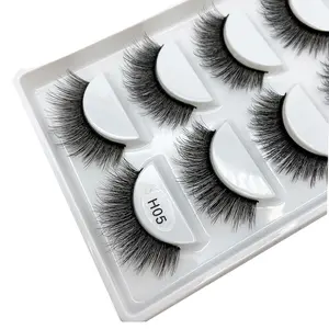 H05 5 जोड़े मिंक eyelashes प्राकृतिक 3d मिंक lashes सौंदर्य अनिवार्य 3d झूठी झूठी eyelashes lashes पूर्ण पट्टी lashes