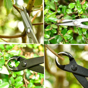 กรรไกรตัดใบต้นไม้สแตนเลส ดีไซน์รูปผีเสื้อ เครื่องมือตัดแต่งต้นไม้ในร่ม แบบใช้มือ ด้ามจับโลหะ - Product Image 4