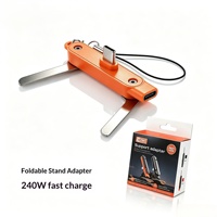 Adaptateur de charge super rapide OEM 240W Type-C avec support de téléphone pliable pour station de charge de bureau
