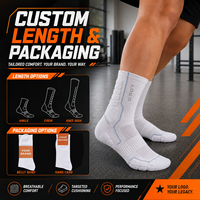 Chaussettes personnalisées avec logo, tricotées, unisexes, pour hommes, chaussettes de sport personnalisées, athlétiques, pour le basketball, la course à pied, respirantes, chaussettes tube personnalisées