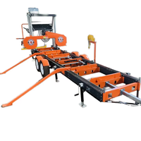 Scie à ruban horizontale portable de 36 pouces avec moteur à essence de 27 CV, état neuf, pour la coupe du bois