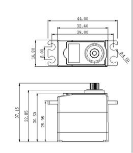 Jx CLS-HV2721MG IP67 Không Thấm Nước 22kgf.cm 0.08sec/60 ° hiệu suất cao coreless động cơ <span class=keywords><strong>servo</strong></span> cho quy mô lớn <span class=keywords><strong>RC</strong></span> mô hình công nghiệp - Product Image 6